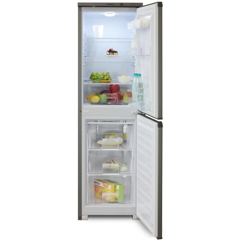 Холодильник БИРЮСА 120М металлик с нижней камерой фото 3