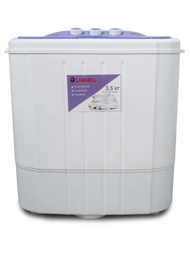 Машина стиральная LIGRELL LWM-37 3,5кг, пластик крышка