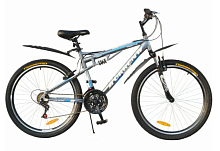 Велосипед 26" Torrent Freestyle 21ск горный алюм, серый матовый