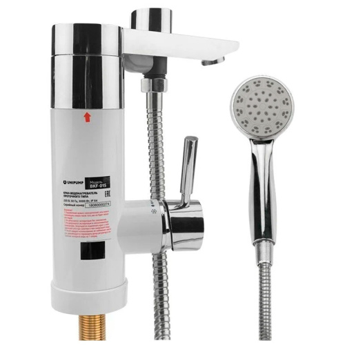Кран водонагреватель UNIPUMP BKF-015 проточный 3кВт душ фото 4