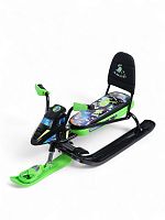 Снегокат Ника Snowpatrol высота 270мм до 100кг спинка Пришельцы арт.СНД2