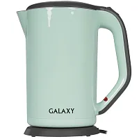 Чайник GALAXY GL0330 (2000Вт, 1,7л, двойная стенка, нерж.сталь/пластик) салатовый
