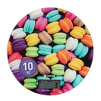 Весы кухон. VITEK VT-2407  электрон. 10кг. стекло
