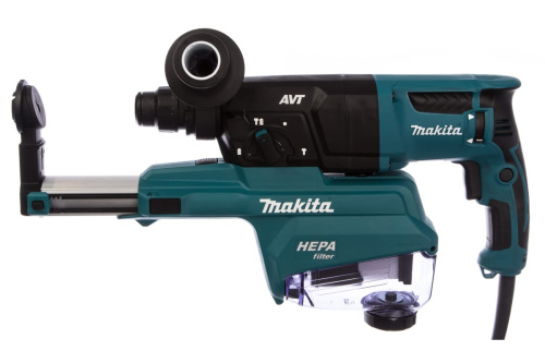 Перфоратор Makita HR 2653  (800Вт.2.9Дж.4600уд. кейс,AVT) система пылеудаления фото 3