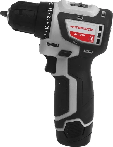 Шуруповерт Интерскол ДА-10/12B акк. (12В,Li-ion,2аккум.2Ач,бесщеточный) фото 2