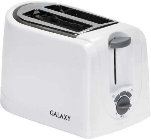 Тостер GALAXY GL2906 850Вт, 2тоста, рег.поджарки, поддон д/крошек