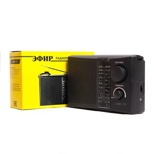Радиоприемник Эфир-12 FM88-108МГЦ 2*R20 (не в компл) 220V фото 2
