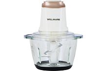 Измельчитель WILLMARK WMC-5288 400Вт чаша 1,2л стекло кремовый