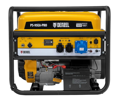 Генератор бенз. Denzel PS-95EA-PRO (9.5кВт, 230В,40л, разъем ATS эл. стартер) фото 3