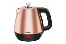 Чайник SAKURA SA-2188 1800Вт 1,8л нерж, кругл, медь/черный