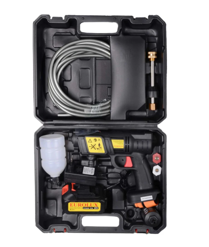 Мойка EUROLUX M-20Li акк. (20В, 1*4Ач,35бар, ЗУ) фото 3