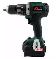 Шуруповерт KLPRO KLDM18BH-20 акк. (18В, 70Нм,2*2Ач, 2000об/мин. ударн.бесщ.кейс)