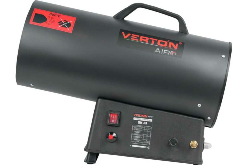 Пушка газ. 33кВт Verton Air GH-33 (750куб.м/ч, 220В, 2,1кг/ч, шланг 1,5м) фото 8