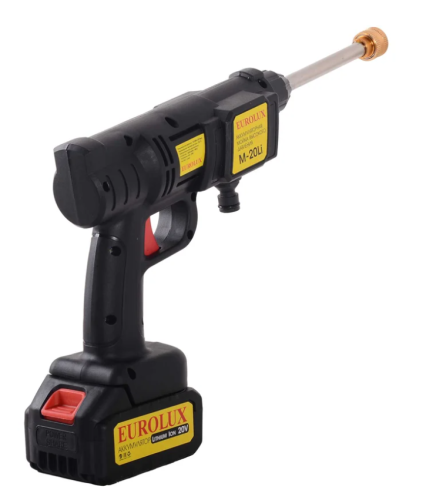 Мойка EUROLUX M-20Li акк. (20В, 1*4Ач,35бар, ЗУ) фото 2