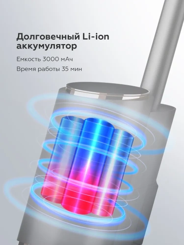 Пылесос BQ VCA1006W 160/90Вт контейнер 0,75л, беспроводной, влажная/сухая уборка фото 11