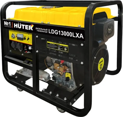 Генератор диз. HUTER LDG 13000LXA (8,5/9,5кВт, бак 20л, 4-тактн, одноцилиндр,двиг)