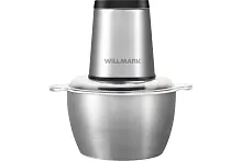 Измельчитель WILLMARK WMC-7290SS 550Вт чаша 2л стекло, двойной нож