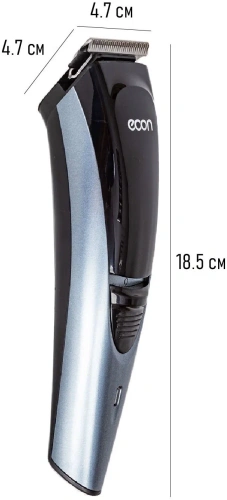 Машинка д/стрижки волос Econ ECO-BC02R (сетев./акк. 4 насадки, нерж. индик.заряда) фото 4