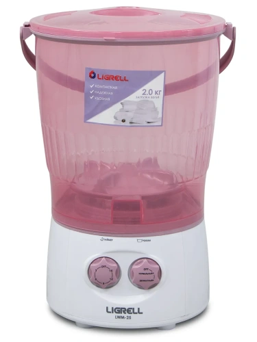 Машина стиральная LIGRELL LWM-25, 2кг, пластик крышка Машина стиральная LIGRELL LWM-25, 2кг, пластик крышка