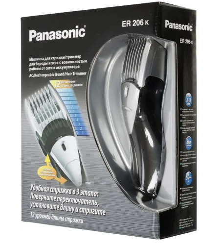 Машинка д/стрижки волос Panasonic ER206-K сеть/акк фото 7