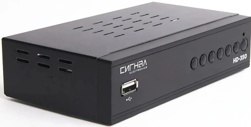 Ресивер цифровой DVB-T2/C HD Сигнал HD-350 метал,  дисплей DOLBY DIGITAL HEVC фото 2