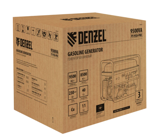 Генератор бенз. Denzel PS-95EA-PRO (9.5кВт, 230В,40л, разъем ATS эл. стартер) фото 19