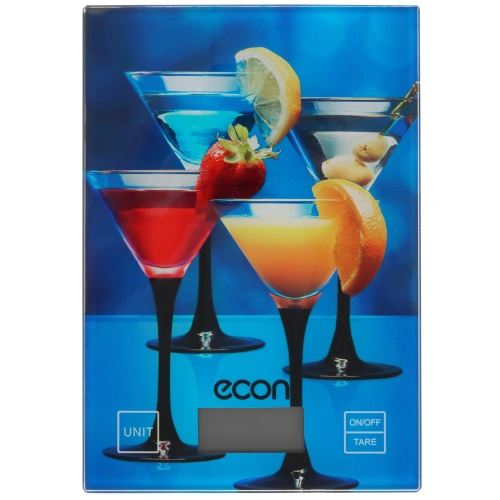 Весы кухон. ECON ECO-BS102K электрон 5 кг, стекло фото 7