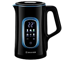 Чайник BRAYER BR-6101 1500Вт 1,5л пластик, Cool Touch,сенсор.управ.
