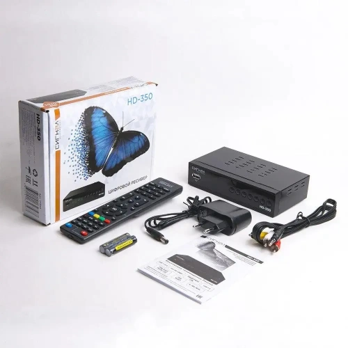 Ресивер цифровой DVB-T2/C HD Сигнал HD-350 метал,  дисплей DOLBY DIGITAL HEVC фото 3