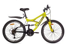 Велосипед 24" BlackAqua Mount 1461 D matt 18ск лимонный/черный (триггер)