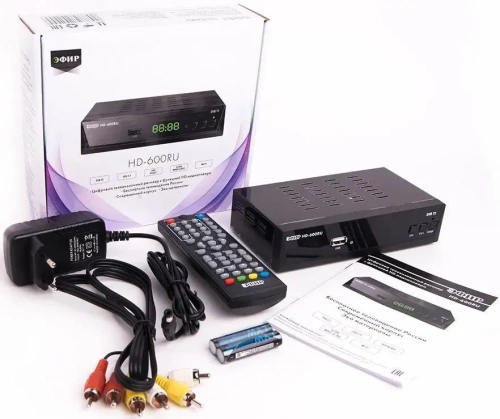 Ресивер цифровой DVB-T2 HD Эфир HD-600RU фото 3