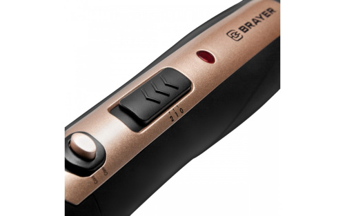 Фен-щетка BRAYER BR-3131 1200Вт 2скор. 3 насадки, самовращ, шнур 1,8м фото 5
