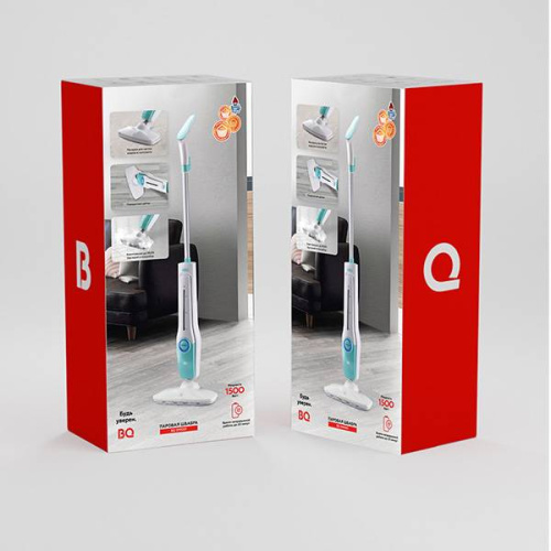 Швабра паровая BQ SM1001 1500Вт 1реж. 0,45л фото 8 Швабра паровая BQ SM1001 1500Вт 1реж. 0,45л фото 8