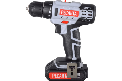 Шуруповерт Ресанта ДА-18-2ЛК (18В,50Нм, 2*2Ач) фото 7