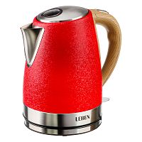 Чайник LEBEN 1,8л 1850Вт металл красный