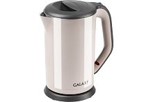 Чайник GALAXY GL0330 (2000Вт, 1,7л, двойная стенка, нерж.сталь/пластик) салатовый