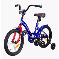 Велосипед 16" Slider добав. колеса детский син/красн.
