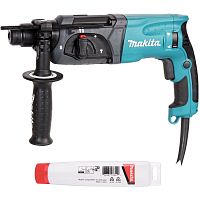Перфоратор Makita HR 2470 + смазка 196804-7 - 5шт(780Вт.2,7Дж.4500уд,3реж.SDS+.кейс)
