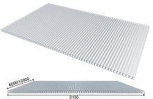 Поликарбонат сотовый 6000*2100*8мм Ультра прозрачный (0,95кг/м2, 12кг) 10 лет