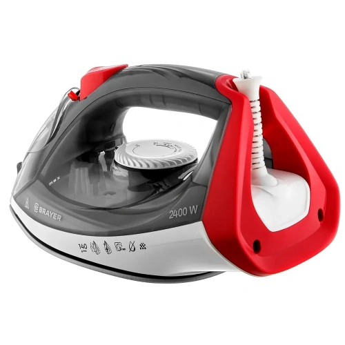 Утюг BRAYER BR-4011 2400Вт, керам.подошва, самоочист. антикапля, верт.отпар.автоотключ. фото 13