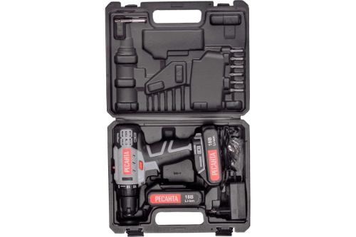 Шуруповерт Ресанта ДА-18-2ЛК (18В,50Нм, 2*2Ач) фото 8