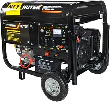 Генератор бенз. HUTER DY6500LXW сварочный (5,0/5,5кВт, 220В, 60-200А., 22л/1,1л, эл.стартер 88кг)