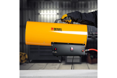 Пушка газ. 50кВт Denzel GHG-50 (1400куб.м/ч 3,3кг/ч,230В) фото 3