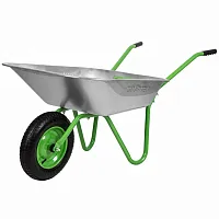 Тачка садовая 1кол. 65л/90кг оцинк 3.00-8 16мм пневм. Сибртех