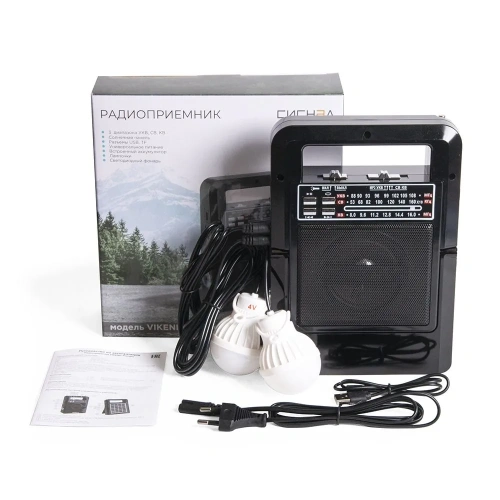 Радиоприемник Vikend Travele бат.2*R20,акб 1200мА/ч,USB/TF,солн.бат. фото 3 Радиоприемник Vikend Travele бат.2*R20,акб 1200мА/ч,USB/TF,солн.бат. фото 3