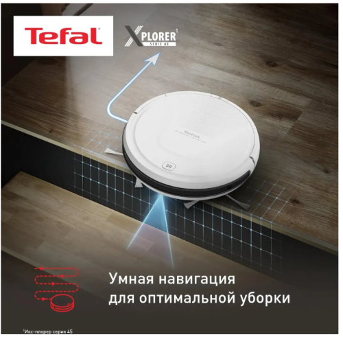 Пылесос-робот Tefal X-plorer Serie 45 RG8227WH 1200Па, 0,44/0,11л сух./влажн.уборка ДУ фото 3